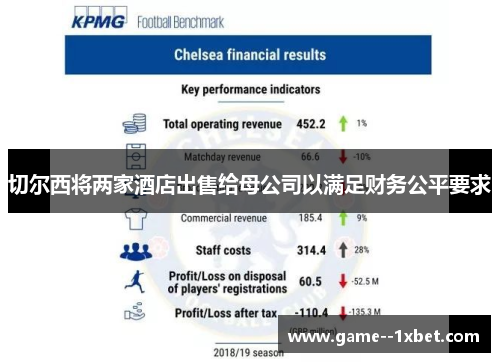 切尔西将两家酒店出售给母公司以满足财务公平要求